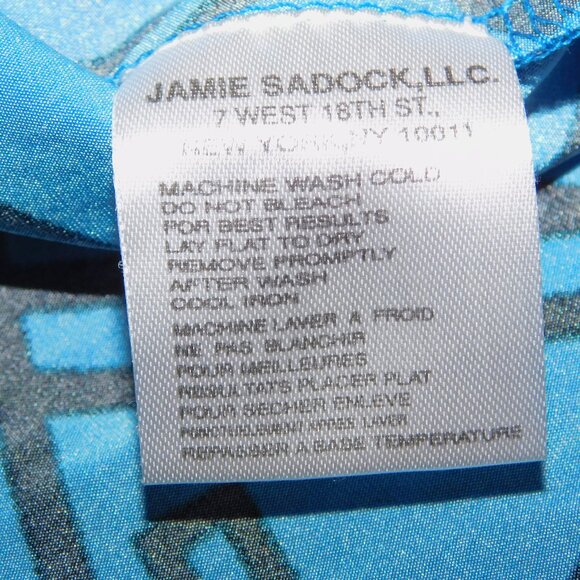 Jamie Sadock Womens L Blue Black Abstract 1/4 Zip Golf Polo Shirt - Picture 6 of 16